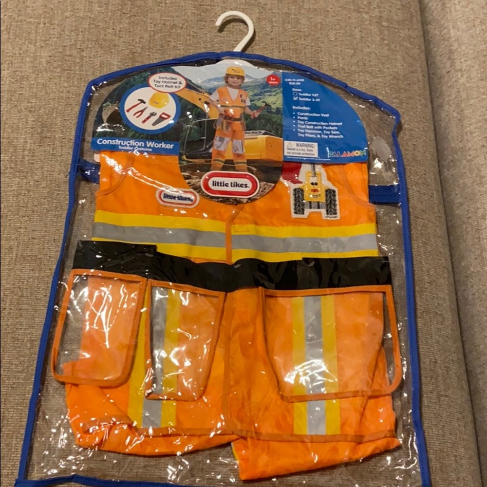 Little Tikes construction worker costume